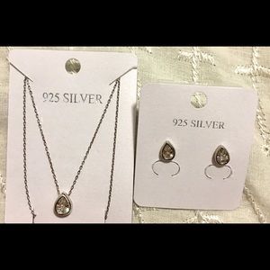Sterling silver 925 necklace/earrings